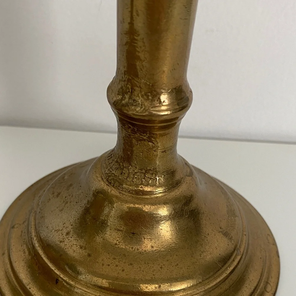 Stunning Large Brass Candlestick Holders - Picture 5 of 8